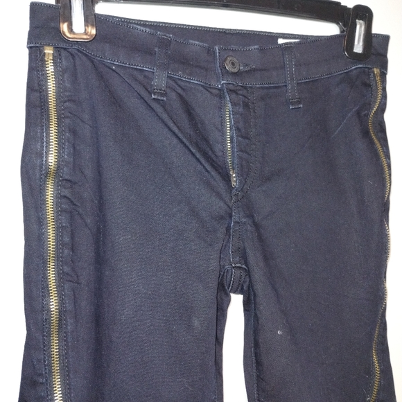 Rag & Bone Black Zipper Leg Skinny Jeans 24 - Picture 2 of 8